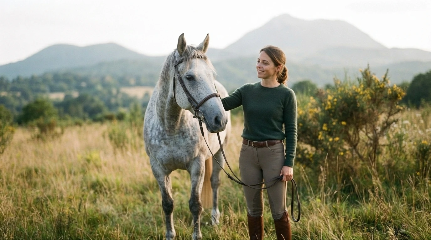 Cours d'équitation à Sugères, Puy-de-Dôme